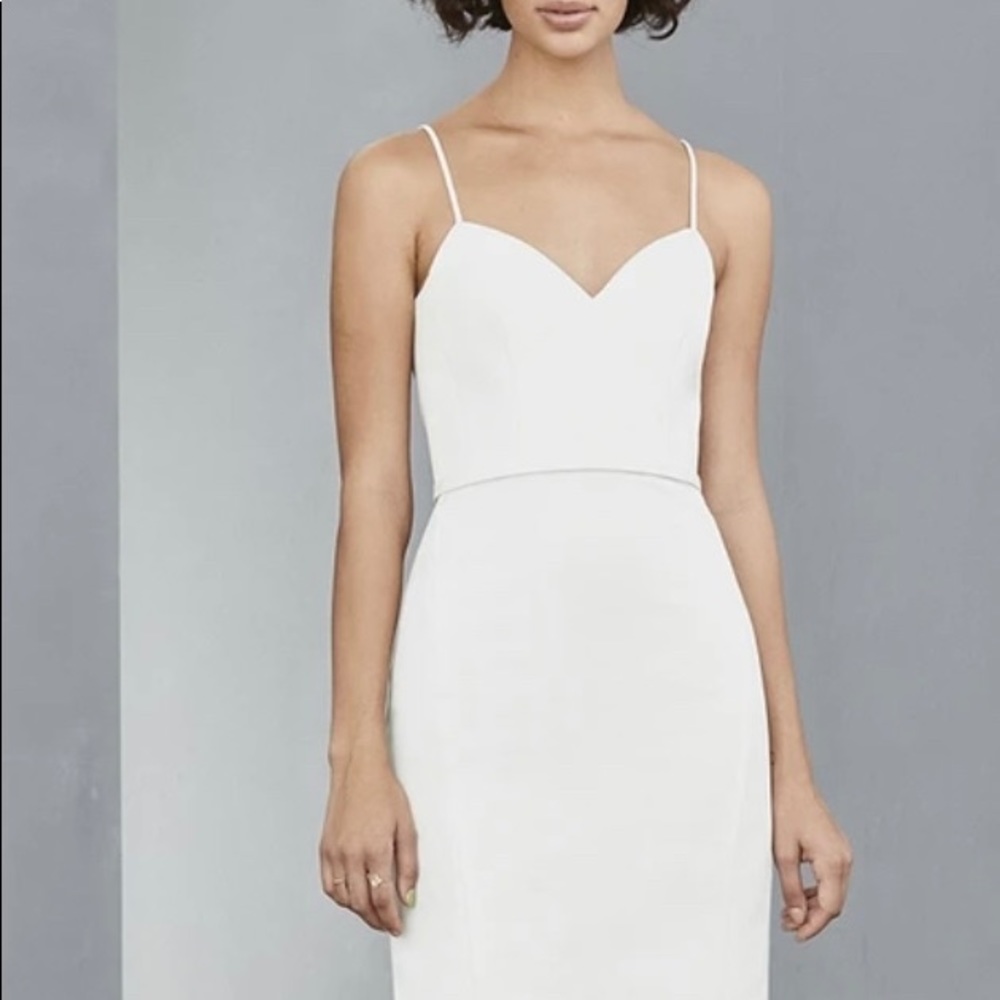 Amsale Faille Dress- Never Worn- Tags Attached - Picture 2 of 7
